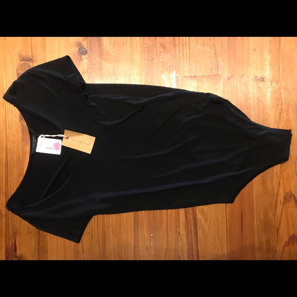 Black t shirt style body shirt